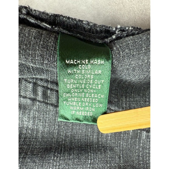 Lauren Ralph Lauren Women's Sz 14 Black‎ Denim Jeans Classic Bootcut Wide Bottom - Picture 15 of 16